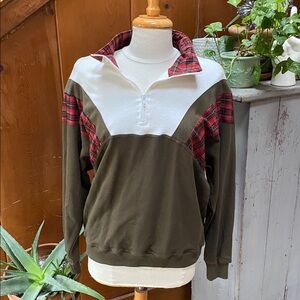 Vintage 80s 1/4 zip Sweatshirt